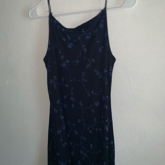 city triangles 90s vintage rose floral prom dress - Picture 6 of 8